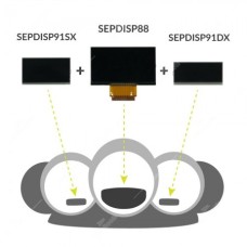 PORSCHE 911 / 996 - BOXSTER 986 - RUF 3400S - RUF RGT - PANTALLAS LCD PARA VELOCÍMETRO - ODÓMETRO - TACÓMETRO - ORIGINAL DE MINITOOLS - SEPDISPKIT-88-91DX-91SX