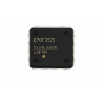 TABLERO DE INSTRUMENTOS / SRS / ECU / TCU - MICROCONTROLADOR - PROCESADOR - MCU - NEC / RENESAS - D70F3525 / UPD70F3525 - QFP144