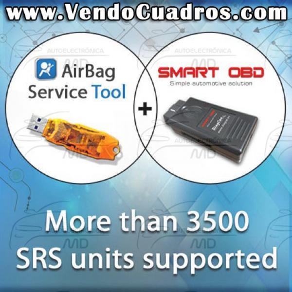 CARPROTOOL AIRBAG SRS SERVICE TOOL + SMARTOBD CAN TOOL RENOVACIÓN DE